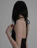 [ EEUN MADE ] Spring Silk Halter Sleeveless Top