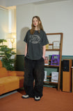 Cheese Bunny Raglan Pigment Short Sleeve Tee