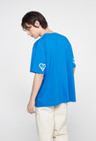 Elbow Spray Heart Smile Short Sleeve Tee