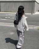 [Plan] Soft Off Loose Fit Angora Knit