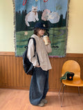 Nameko corduroy over hood shirt