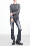 Metal Damage Hood Zip-up