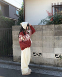 Lotte Ribbon Loose Fit Pattern Knit