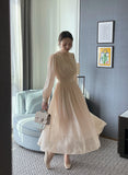Etpee Chiffon Shirred Tie One Piece