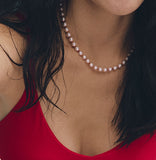 H edition BR(W) Ball MIX Pearl & Carnelian Beads Necklace