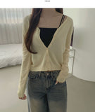 Sweet V-neck Knit Cardigan