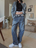 Quarty twisted incision denim