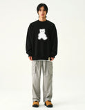 Dot Silhouette Bear Sweatshirt