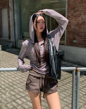 Fold cargo pocket low shorts