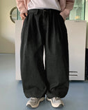[unisex] Picoto Pintuck Wide Denim Pants