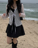 Morning Eyelet Mini Flared Skirt