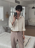 Ezri Crochet Long Sleeve Shirt
