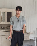 Cornell Waffle Collar Short Sleeve Knit