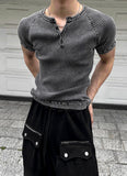 Grade Washing Lip Henry Muscle Short Sleeve Tee