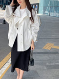Baren Trench Half Coat Bomber Jacket