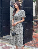 Bteen Puff Check Dot Wrap One Piece (Strap Set)