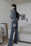 Peach Vintage Wash Denim