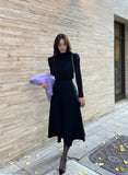 Evea A-line knit skirt