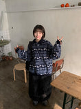 [unisex] Pikuni Nordic Fleece Collar Over Sweatshirt