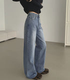 Heat Brushed Classic Banding Span Basic Denim Pants