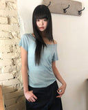 Baybin One-Shoulder Short Sleeve T-shirt