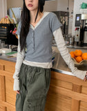 Or Stripe Layered SET - Short Sleeve, Hood