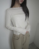 Sidu Small Flower Wave Long Sleeve T-Shirt