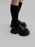 1093 Velcro Platform Heels Loafers (5 cm)