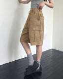 Thames Vintage Cargo Pocket Half-Length Bermuda Pants