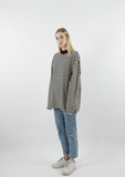 Longsleeve Heavy Overfit Stripe Half Turtleneck