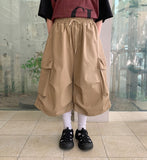 [unisex] Tolts Parachute Cargo Bermuda Banding Pants