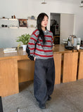 Pmu Curved Raw Denim Balloon Wide Pants