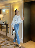 Holly Lane Flower Balloon Blouse