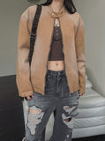 Bake Washing Cotton Biker Jacket