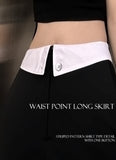 Waist point long sk