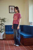 CAKE PARTY Pigment Crop Short Sleeve Tee