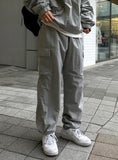 Nylon Cargo Jogger Pants