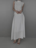 Raven Scarf Blouse Two-Piece Set