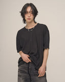 [MADE] Silket U-neck shorts-sleeve T