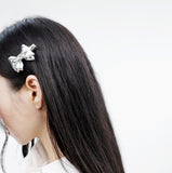 Ketz Silver Ribbon Hairpin