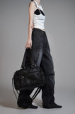 Snap Over Denim Pants