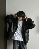Color coated hooded jacket