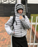 Fog Double Zipper Hooded Lightweight Padding