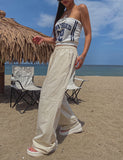[U-BASIC] Summer Pintuck Linen Wide Pants