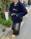 Lots Washed Cutting Denim Long Skirt