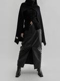 Rauki Leather Long Skirt