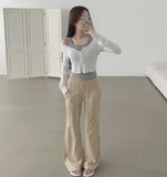 Soft Touch Slim Fit Span Long Sleeve Cardigan
