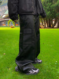 Buffing leather cargo pants