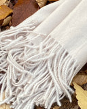 Basic Tassel Wool Muffler