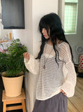 Rando Two-Way Net Loose Fit Summer Cardigan